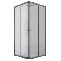 Душова кабіна CUBIC-SC01-TR/90x90x185/без піддону/прозоре скло 4мм/GRAPHITE (MI6907)